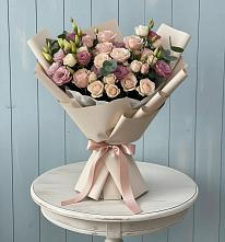 Букет цветов из:  Розы и Лизиантусы #REPLACE_PRED# Неболчах