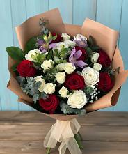 Букет цветов из:  Розы и Альстромерии в Неболчах