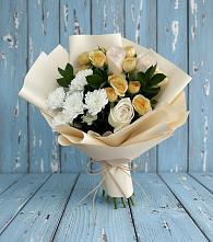 Букет цветов из:  Розы и Хризантемы в Неболчах