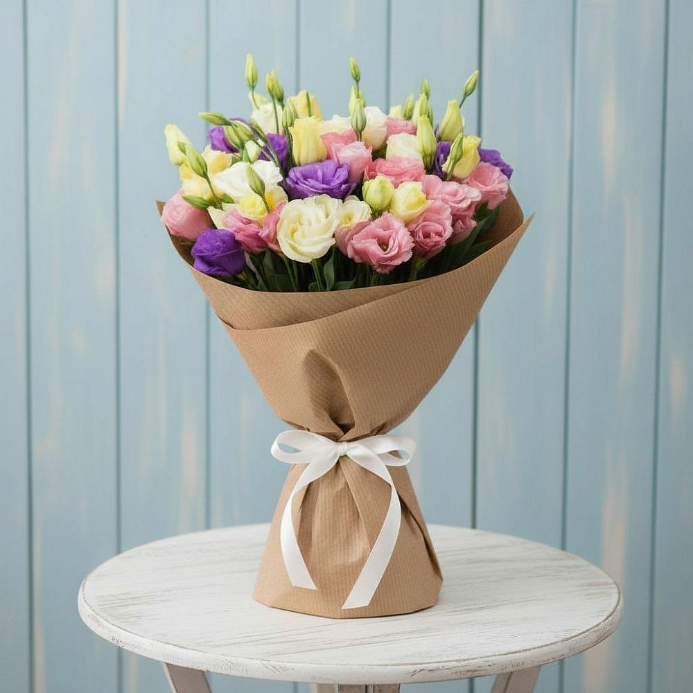 Букет цветов из: Лизиантусы в Неболчах