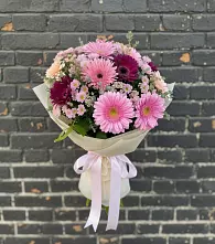 Букет цветов из:  Герберы и Хризантемы в Неболчах