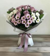 Букет цветов из:  Хризантемы и Розы в Неболчах