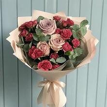 Букет цветов из:  Гвоздики и Розы в Неболчах