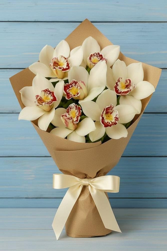 Букет цветов из: Орхидеи и Розы в Неболчах